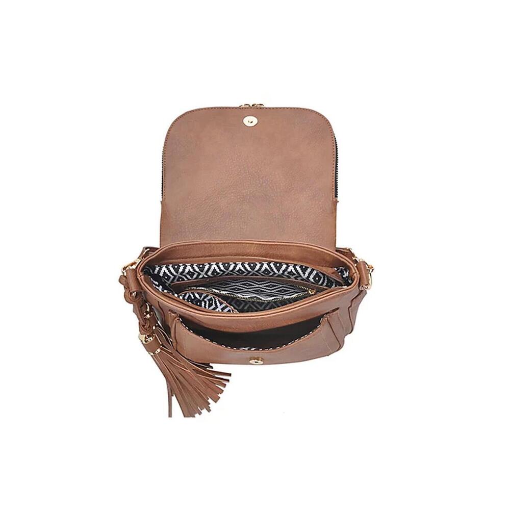 MMS Design Studio The Journey Crossbody Bag Tan - Picture 3 of 3